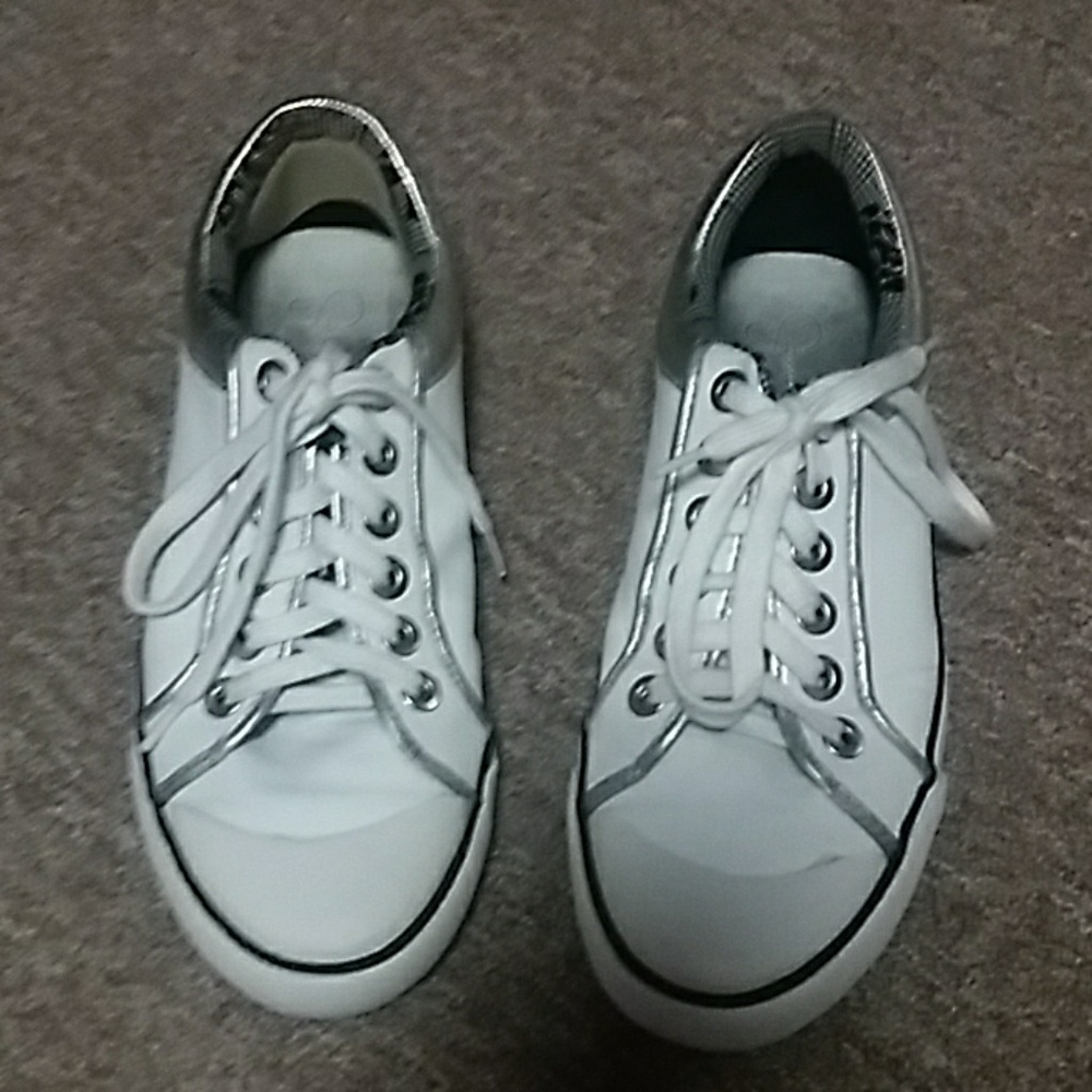 Jessica Simpson white sneakers.